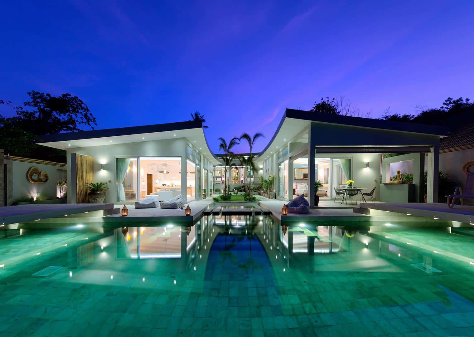 luxury beach front villa with pool for sale koh samui