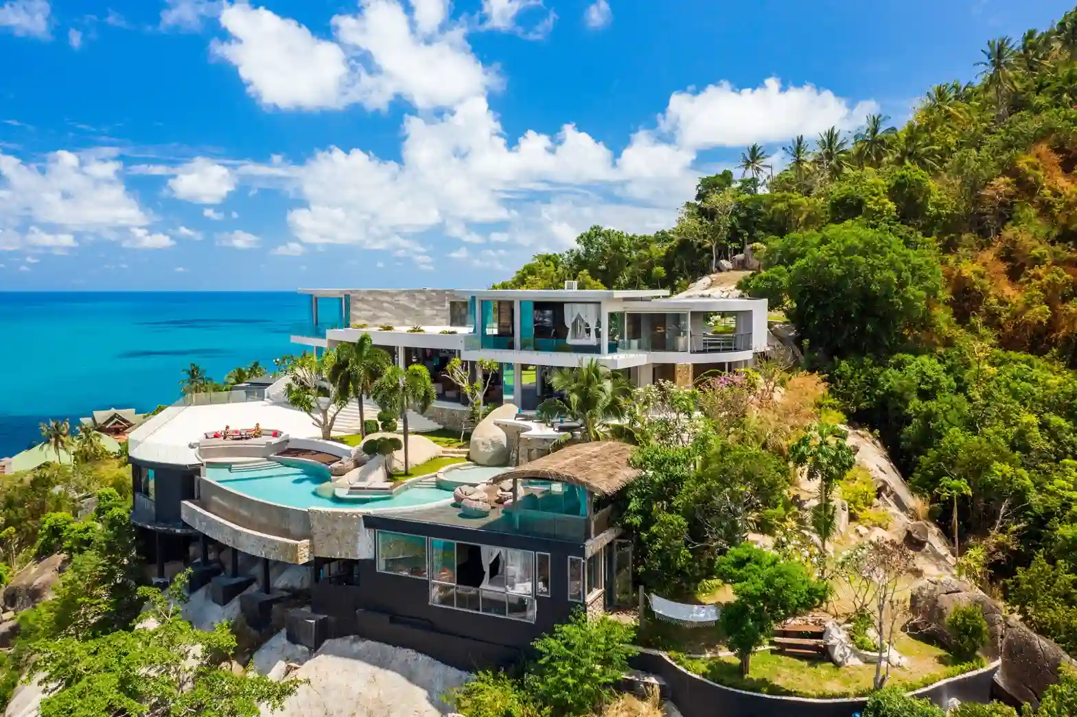 CS044 Grand Hillside Mansion Bophut View 014